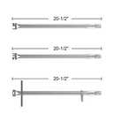 67558 8-Pack 304SS Grill Burners Tube Set for Weber Summit 660/670 Grill