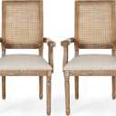 Christopher Knight Home Maria DINING CHAIR SETS, Wood, Beige + Natural, Set of 2