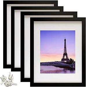 2 Pack 9x12 Picture Frames,Simple Designed Photo Frame,Certificate Document Frame for Horizontal and Vertical Formats,9x12 Poster Photo Frame Wall Gallery Home Office Decor,Black