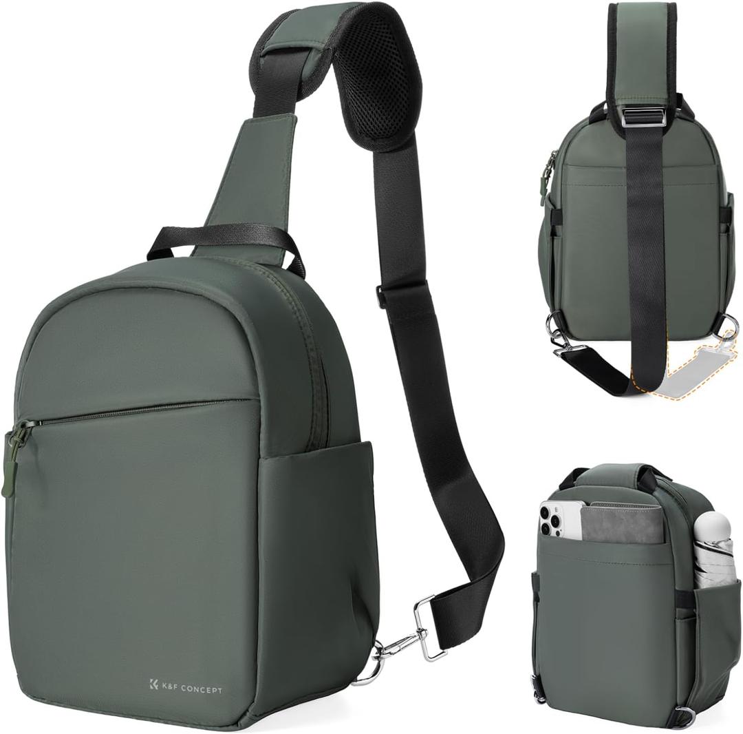 K&F CONCEPT Small Camera Bag for Photographer, Camera Sling Crossbody bag for DSLR/SLR/Mirrorless Camera, Compact Camera Case for Men and Women