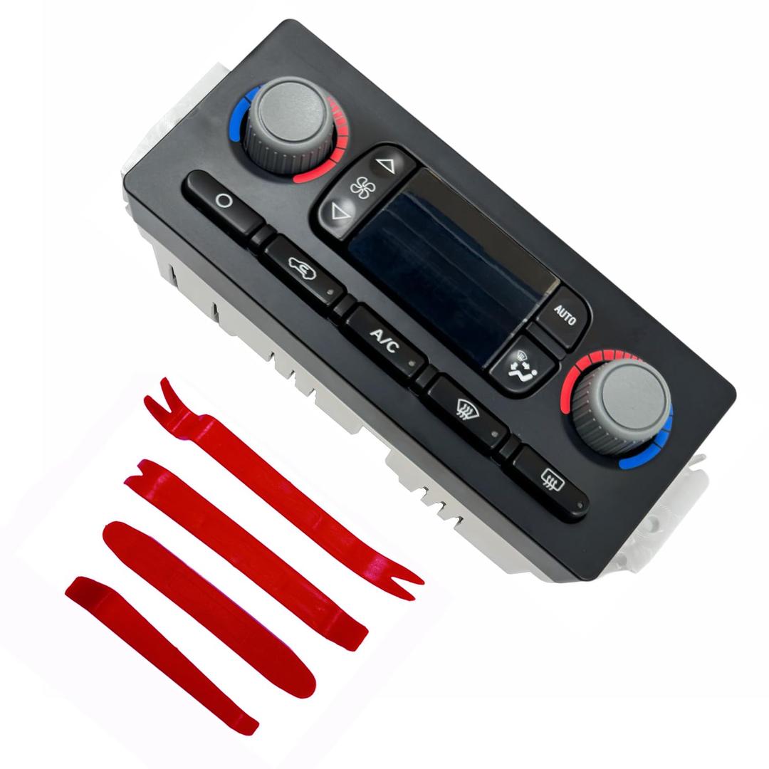 599-211XD HVAC A/C Heater Climate Control Module Compatible with Chevy Silverado Suburban Avalanche Tahoe Cadillac Escalade GMC Sierra Yukon Replace# 10367041, 15855848