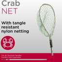 Shurhold 1822 Crab Net Durable Fishing Net with Strong Handle for Crabbing and Bait Catching - 12" x 13" x 15"