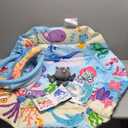 Baby Gym Play Mat, 8-in-1 Tummy Time Mat & Activity Gym, Washable Ball Pit, Infant Play Mat with Detachable Toys for Sensory Exploration and Motor Skill Development (Blue)