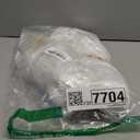 Leemiman Professional Belly Dance Fans Veils Pair (Left+Right), 180x90cm Faux Silk Fan Veils for Oriental Dance Performances Stage Shows (White)