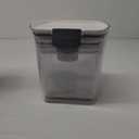 Rubbermaid Brilliance Plastic Food Storage Pantry Baking Set, 3 Containers with Lids (6 Pieces Total), BPA-Free, Clear