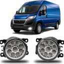 Fog Light Bulb 3.5 Inch For Ram Promaster 1500 2500 3500 2014-2019 Front Bumper Fog Light Driving Lamps,6000k,Pack of 2