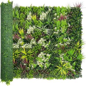 ODTORY Artificial Ivy Hedge Roll, 50"×120"(42 sqft) Greenery Backdrop
UV-Anti, Faux Grass Wall Panels, Fake Plant Privacy Fence Screen, Indoor/Outdoor, Garden Balcony Patio Decoration