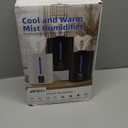 6L Humidifiers for Bedroom Large Room Home,Cool and Warm Humidifier for Baby and Plants Hot Mist Top Fill Desk Humidifiers Oil Diffuser,Quiet,Adjustable Mist,360Nozzle-Black(2026 Upgraded)