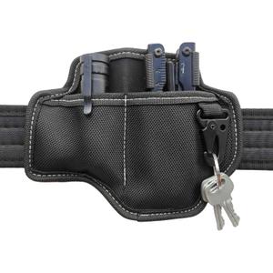 2 x Multitool Sheath with Flashlight Holder,Keychain Clip,EDC Belt Organizer for 4-5 Leatherman Multi-Tools, Nylon Knife Pouch for Men