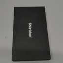 SHIELDON Case for iPhone 16 6.1" 2024, Genuine Leather Wallet Magnetic Cover RFID Blocking Card Slot Kickstand Shock-Absorbent TPU Phone Holder Case Compatible with iPhone 16 5G - Pebbled Black