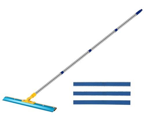 Notched Squeegee for Self Leveling, Epoxy, with 78.7" Long Pole, 3 Blades
Self‑Leveling Cement Squeegee for Concrete Epoxy Flooring, Detachable Stainless Steel Pole, Blade Replaceable