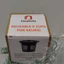 Reusable K Cups for Keurig K Elite, K Classic, K Compact, K Latte, K Duo and All 2.0 & 1.0 Coffee Makers, 2 Pack K Cup Coffee Filters - Black