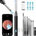 Ear Wax Removal Tool with Camera  1296P HD Ear Cleaner Otoscope with 6 LED Lights, Wireless Earwax Remover Kit with 8 Pcs Ear Picks, WiFi Ear Scope Cleaning Kit for iPhone, iPad & Android