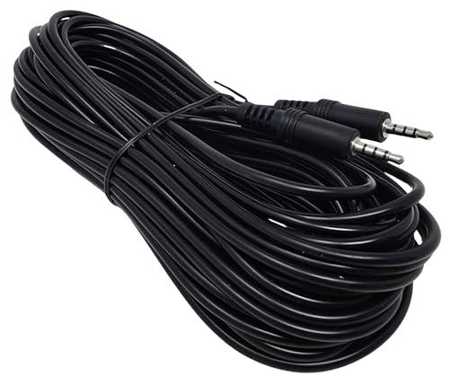 basics 50 Foot 3.5mm Male to Male 4 Conductor TRRS Aux Cable