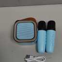 Mini Karaoke Machine Speaker for Kids Adults,Portable Bluetooth with 1-2 Wireless Microphones,Christmas Birthday Gifts Toys Girls Boys Ages 4, 5, 6,7, 8,9,10,11,12+ Years Old Toddler (Blue - 2 Mic)