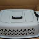 Petmate Pet Porter Fashion Dog Kennel Plastic Crate for Pets 15-20 lbs, Pet Carrier For Home and Travel, Made in USA, 24" L x 14.5" H, Pale Aqua and Black