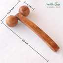 SoulGenie HealthAndYoga NatureSooth Wooden Massage Roller Wood Therapy Massage Tools Handheld Calf and Leg Massager, Back and Shoulder Massager and Full Body Massager
