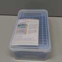 Mini Ice Cube Tray for Freezer: FDDBI Small Ice Trays for Freezer with Bin - 1174PCS Easy Release Nugget Ice Tray - Crushed Ice Tray with Container (Cool Blue)