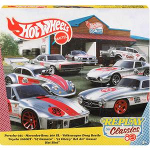 Hot Wheels 80th Anniversary Mattel 7 Pack Ride On Toy Mini Car, 7 Pack Ages 3+ Metal JHF01