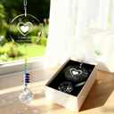 I Love You Gifts, K9 Crystal Suncatcher - Rainbow Maker Gift for Her Him Wife Girlfriend Husband, Couples Gifts for Anniversary, Christmas, Hanging Crystals Ornament