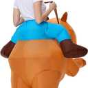 XYJKIDSES Inflatable Capybara Costume for Adult Blow Up Costumes Halloween Costumes Men Women Funny Ride on Animal Costume for Cosplay Party