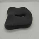 Memory Foam Seat Chair Cushion for Relieves Back Sciatica Pain Tailbone Pain Coccyx Degenerating Disc Orthopedic Osteoarthritis Prostate Cushion Low Back Pain Cushion Hip Shaping (Dark Gray)