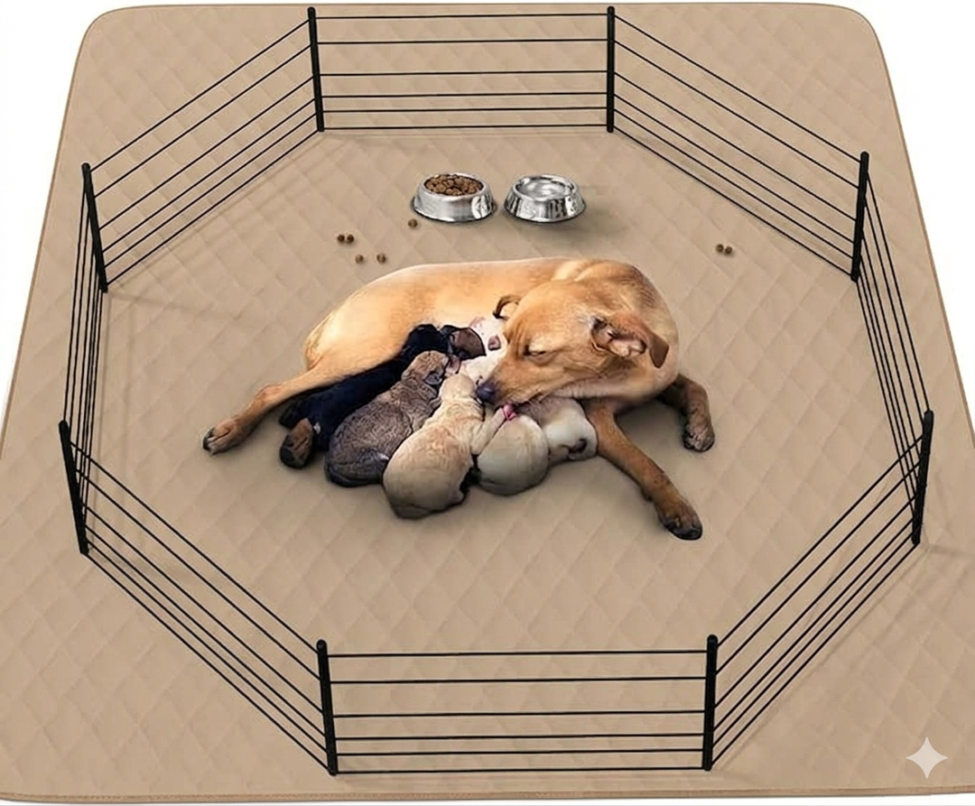 Washable Reusable Dog Pee Pads, 82"x102" Absorbent & Waterproof Puppy Training Pad for Crate, Playpen & Carpet, Large Potty Pads for Dogs, Cats & Small Pets