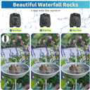 Electric Bird Bath Fountain Pump(120V Powerful Flow)with 6FT Heavy-Duty Anti-Bite Cord,Submersible Water Pump Replacement for Garden Fountains,Hydroponics & Aquariums,Continuous Run (Not Solar)