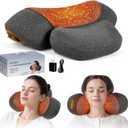 Upgraded Neck Massager Pillow, 3-in-1 Neck Massager, Traction Massage with Heat, Neck Pillow for Shoulder Pain, Deep Tissue Pain Relief,Rechargeable TheraPillow