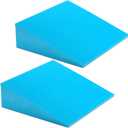 DEAYOU 2 Pack Yoga Foam Wedge, 13" EVA Foam Calf Stretch Slant Board for Lower Leg Strength Improve, Squat Wedge Incline Block for Workout, Exercise, Heel, Foot, Knee Pad, Wrist Back Support (Blue)