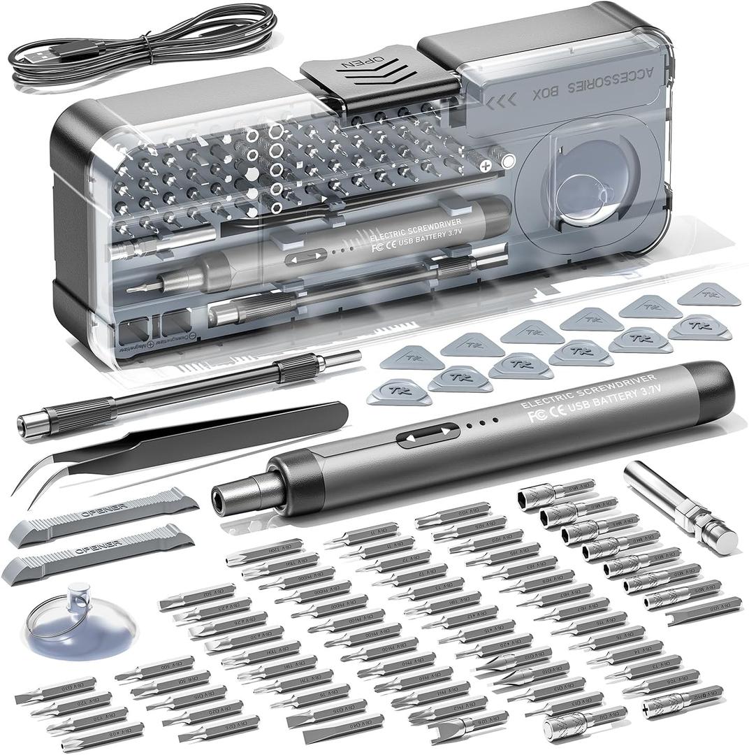 ANVANNA 88-IN-1 Mini Electric Screwdriver Set Is a Comprehensive Electric Precision Tool Kit Designed for Electronics Repair and DIY Projects