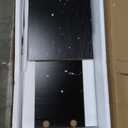 Garvee Black TV Stands Mid Century Modern TV Stand with 2 Large Storage Cabinets for TVs Up to 75 in Black Entertainment Center with Fluted Panel Design TVs Stands for Living Room for Bedroom Office