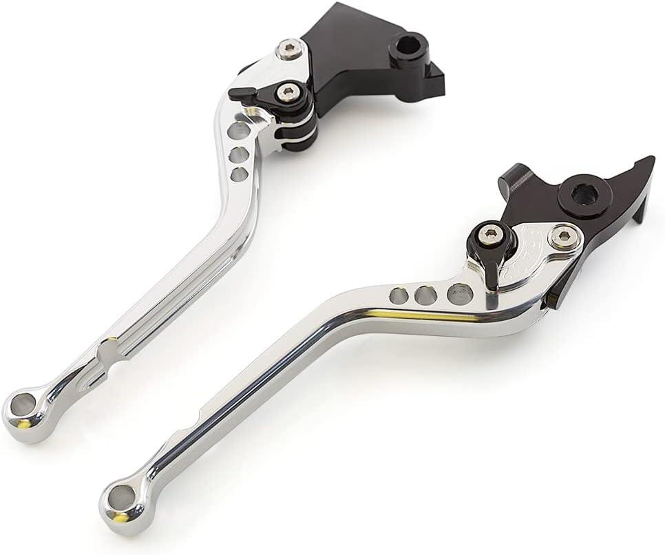 CNC Clutch Brake Levers Fit for RE Classic 350 350cc Meteor 2021-2025, Super Meteor 650 2023, Hunter 350 HNTR 2022-2024 Silver Long