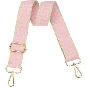 PATIKIL Purse Strap, Adjustable Crossbody Bag Straps Wide Shoulder Strap Universal Replacement Shoulder Bag Belt for Women's Handbags Canvas Satchels Bag Backpack, Light Pink