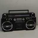 TechPlay Monster B 1980S-Style Boom Box CD Player, Cassette Player/Recorder, AM/FM, USB, Bluetooth Speaker