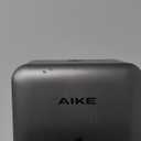 AIKE Wall Mount Liquid Soap Dispenser for Commercial Bathroom 27oz Large Capacity Manual Push Pump Silver