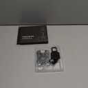 Retractable Badge Holder with Clip,Heavy Duty Retractable Keychain with Tactical ID Card Holder (Holds 4 Cards),Carbon Fiber-Texture, with 31.5Badge Reel,Black