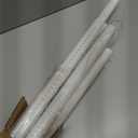 MEXAU White Tension Curtain Rods 41-146 In Extra Long Outdoor Patio Curtain Rods No Drilling Adjustable Heavy Duty Tension Rods for Windows Bathroom Living Room Curtains, Rod Diameter 1.26In