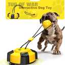 Interactive Dog Toys Tug of War - Dog Enrichment Stimulating Chew Toy with Suction Cup to Keep Them Busy for Aggressive Chewers, Puppy Teething Puzzle Rope Toy for Small Medium Large Dogs