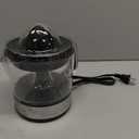 Elite Gourmet ETS623 BPA-Free 40-Watt Electric Citrus Juicer, Compact, Large Volume, Pulp Control, Oranges, Lemons, Limes, Grapefruits with Easy Pour Spout, 24oz, Black/Stainless Steel