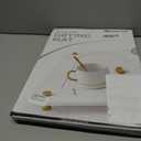 Stone Drying Mat for Kitchen Counter + Sink Caddy | 15.7"x11.8" Diatomaceous Earth Drying Mat with Stainless Steel Feet | Heat Resistant to 450F | Eco-Friendly & Multipurpose Drying Mat (White)