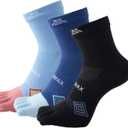 Toe Sock for Men&women Coolmax Athletic Breathable Socks 3pcs Five Finger Socks
