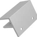 8PCS Aluminum Alloy Glass Clamps, Wall Mount Clamp Clip Hardware Replacement Parts Fixing (F-Shape, Silver, Suitable for 10-12mm Thick)