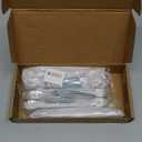 Orger 5 Pack Acrylic Cabinet Handles 5 inch Drawer Pulls Modern Decor Silver Chrome Kitchen Hardware Cabinet Pull Handles for Dresser Drawers and Cupboards