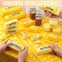 Meooeck 3 Pcs Butter Squeeze Sticks Toys, Large Super Soft Slow Rising Butters Squeeze Sticks, 5.5 Inch Sensory Stress Relief Butter Food Toys for Decompression Anxiety Relaxation