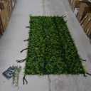 Artificial Flower Wall 8x8ft Green Grass Backdrop for Wedding, Baby Shower, Party, Birthday & Home Decor, Easy & Quick Assembly (Greenery)