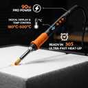 K KERNOWO Digital Hot Knife Foam Cutter, 500C Max Heat Electric Craft Knife for 3D Print Support Removal, Shaping Cosplay EVA Foam & Plastic Cutting Tool, Hobby Knife Kit with Storage Bag