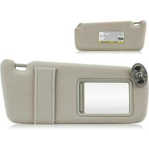 Sun Visor for 2007-2011 Toyota Camry Without Sunroof, Right Passenger Side Beige Sunvisor Replacement 74310-06750-E0