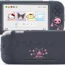 Kuitmor Switch Lite Protective Case,Soft Silicone Protective Shell,Anti-Scratch Protective Cover Case for Switch Lite with 2 Thumb Grip CapsPurple Kuromi