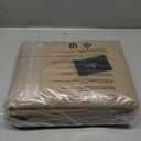 LuxClub 6 PC Queen Sheet Set, Breathable Luxury Bed Sheets, Deep Pockets 18" Eco Friendly Wrinkle Free Cooling Sheets Machine Washable Hotel Bedding Silky Soft - Taupe Queen
